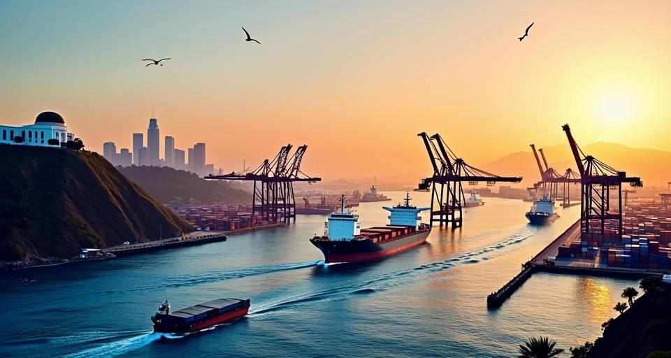 美國(guó)洛杉磯港7月吞吐量破紀(jì)錄