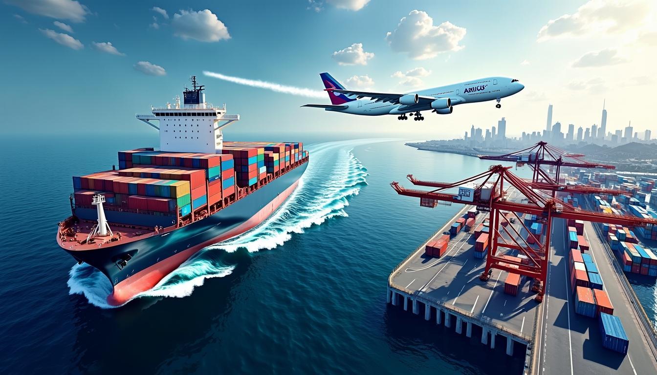 江蘇省首條“海空聯運”國際郵路開通